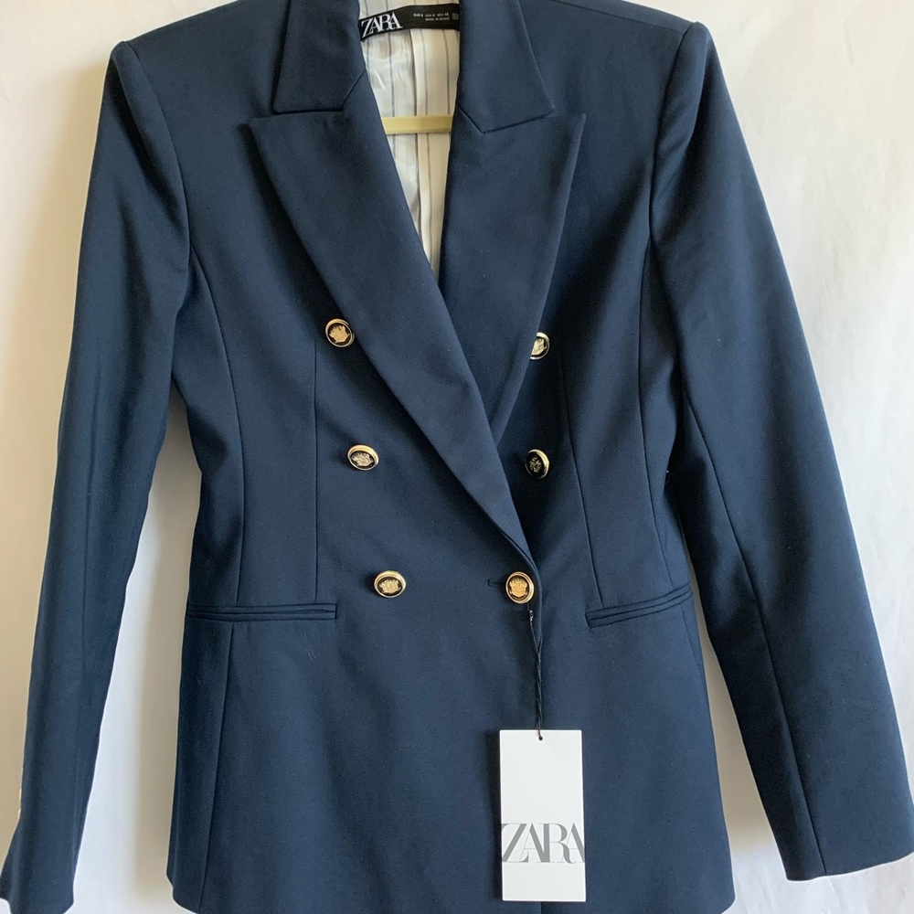 Zara Blazer - Navy blue, size Small
